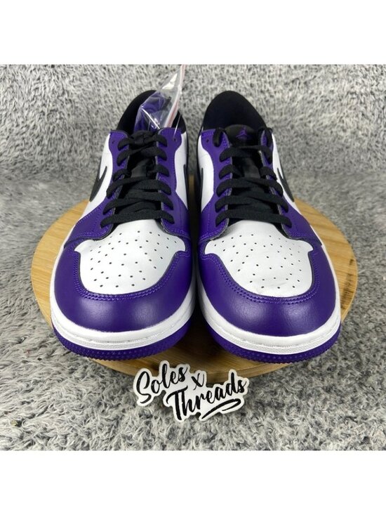 Air Jordan 1 Retro Low Golf Size 12 Men Court Purple White Black DD9315-105 main image 4